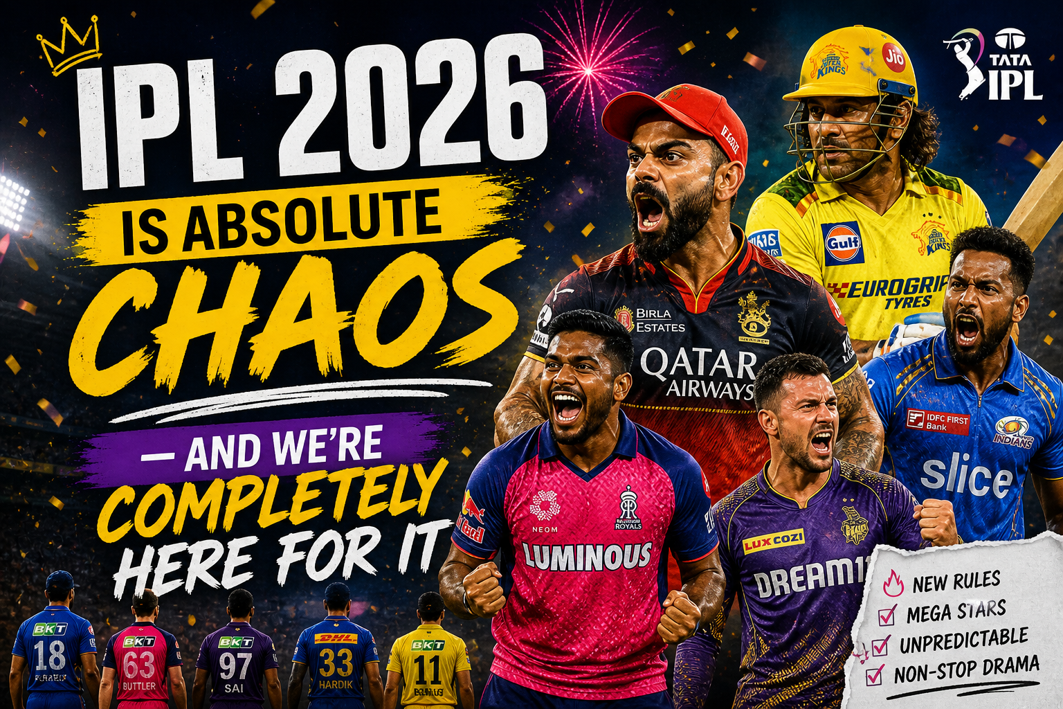 IPL 2026 Is Absolute Chaos — And We’re Completely Here For It