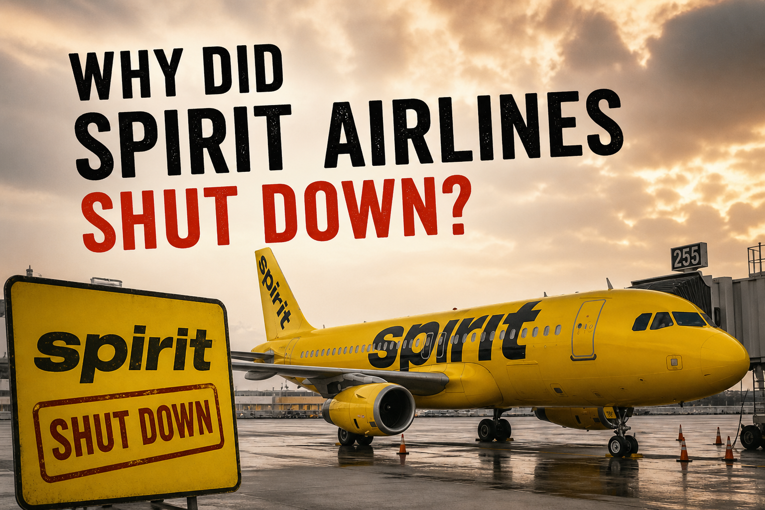 why did spirit airlines shut down